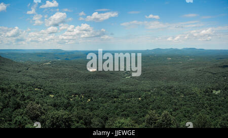 The view of forrest is from the Ozark National Forrest, Arkansas. Stock Photo