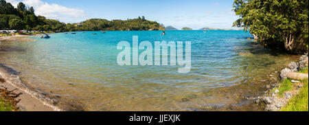 Sea lagoon in New Zealand Stock Photo