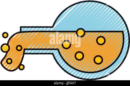 tube test with potion vector illustration design Stock Vector