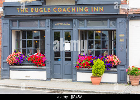 The Bugle Coaching Inn at Yarmouth, Isle of Wight, Hampshire, England UK  in July Stock Photo