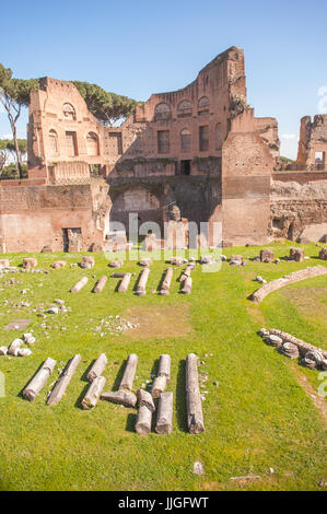 Domus Augustana, imperial palace built by the emperor Domitian (51-96) on the Palatine Hill Rome, Lazio, Italy, Europe Stock Photo