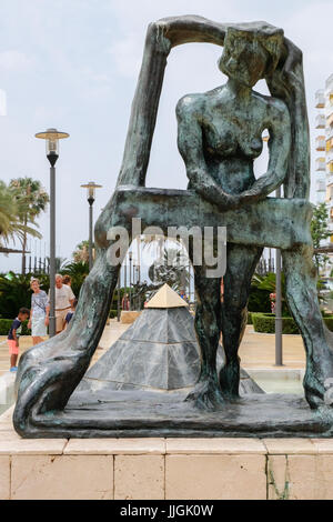 MARBELLA, ANDALUCIA/SPAIN - JULY 6 : Gala at the Window Statue by Salavador Dali in Marbella Spain on July 6, 2017 Stock Photo