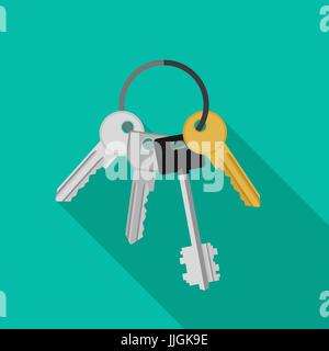 Bunch of keys. Stock Vector