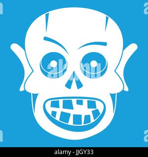 Living dead icon white Stock Vector