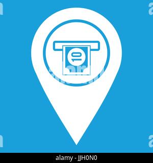 Cash terminal pointer icon blue vector isolated Stock Vector Image ...