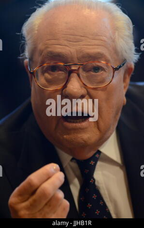 Jean-Marie Le Pen attends XVth National Front Congress in Lyon (France) Stock Photo