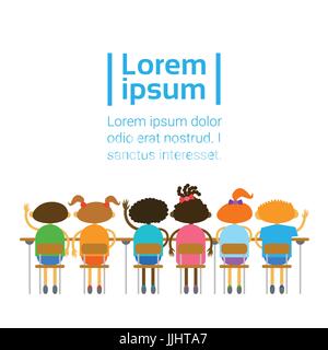 Kids Learing Together Small Children Visiting Classes Develop Hobbies Stock Vector