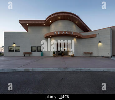 The Hanford Reach Interpretive Center, also known as The Reach Museum, Richland, Washington. Stock Photo