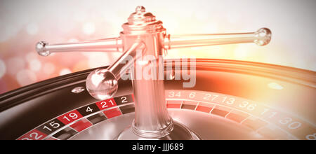 Composite image of 3d image of roulette wheel Stock Photo