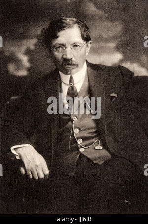 Shalom Aleichem - Yiddish writer born in Poltava, Ukraine.  Wrote humorous stories about Jewish life in Russia. March 3, 1859 - May 13, 1916 .  Born Sholem Rabinowitz.  Musical 'Fiddler on the Roof' based on Tevye the Milkman by SA. Writer, novelist. Eastern Europe. Levanon postcard Stock Photo