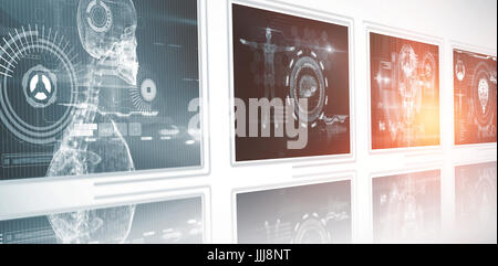 Composite 3d image of composite image of different interface Stock Photo