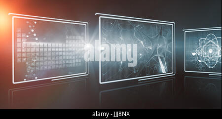 Composite 3d image of different interface Stock Photo - Alamy