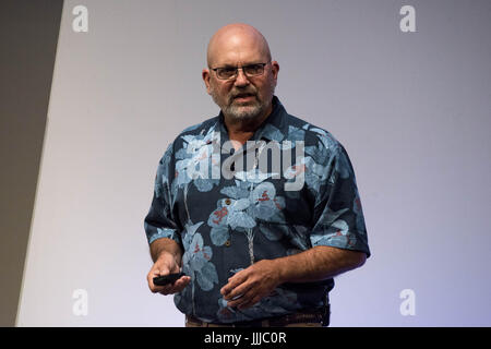 Tokyo, Tokyo, Japan. 20th July, 2017. Boston Dynamics CEO and Founder Marc Raibert delivers a speech at SoftBank World 2017 conference in Tokyo, Japan. Credit: Alessandro Di Ciommo/ZUMA Wire/Alamy Live News Stock Photo