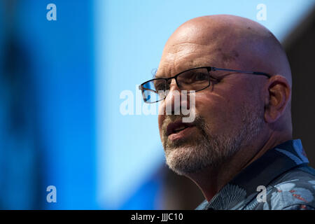 Tokyo, Tokyo, Japan. 20th July, 2017. Boston Dynamics CEO and Founder Marc Raibert delivers a speech at SoftBank World 2017 conference in Tokyo, Japan. Credit: Alessandro Di Ciommo/ZUMA Wire/Alamy Live News Stock Photo