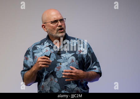 Tokyo, Tokyo, Japan. 20th July, 2017. Boston Dynamics CEO and Founder Marc Raibert delivers a speech at SoftBank World 2017 conference in Tokyo, Japan. Credit: Alessandro Di Ciommo/ZUMA Wire/Alamy Live News Stock Photo