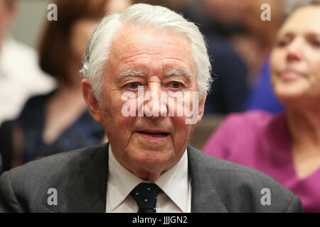 London, UK. 20th Jul, 2017. David Steel. Twickenham MP and former Business Secretary Sir Vince Cable only candidate on the ballot paper is elected as Liberal Democrats leader following resignation of Tim Farron after the General Election on 8 June 2017. Credit: Dinendra Haria/Alamy Live News Stock Photo