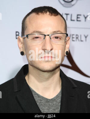 Beverly Hills, Ca. 5th Feb, 2017. Chester Bennington at the Beverly Hills Centennial Celebration at Crustacean in Beverly Hills, California on February 5, 2014. Credit: Mpi99/Media Punch Inc./Alamy Live News Stock Photo