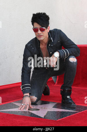 Hollywood, California, USA. 20th July, 2017. Criss Angel receives his star on The Hollywood Walk Of Fame in Hollywood, California on July 20, 2017. Credit: Faye Sadou/Media Punch/Alamy Live News Stock Photo