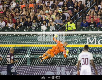 Detroit, Michigan, USA. 19th July, 2017. during the International Champions Cup between AS Roma and Paris Saint- Germain at Comerica Park in Detroit, Michigan. Paris Saint- Germain won the match in a shootout. Credit: Scott Hasse/ZUMA Wire/Alamy Live News Stock Photo