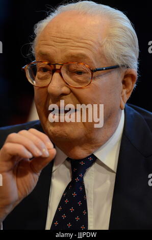 Jean-Marie Le Pen attends XVth National Front Congress in Lyon (France) Stock Photo