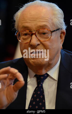 Jean-Marie Le Pen attends XVth National Front Congress in Lyon (France) Stock Photo