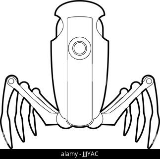 robot toy spider Stock Vector Art & Illustration, Vector Image