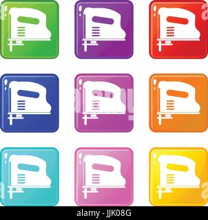 Pneumatic gun set 9 collection Stock Vector Image & Art - Alamy