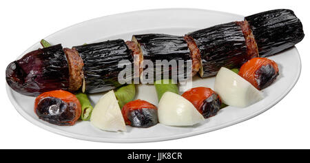 Patlican kebabi, Traditional turkish food Stock Photo