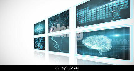Composite 3d image of composite image of different interface Stock Photo