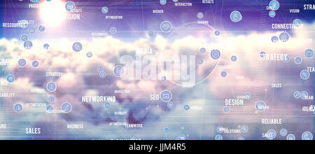 Composite 3d image of technology icons Stock Photo