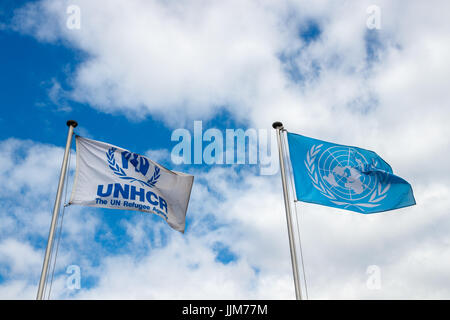 UNHCR / UN Refugee Agency logo symbol icon flag Stock Photo, Royalty ...