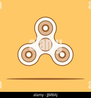 Hand Spinner Fidget. Vector Illustration. Stock Vector