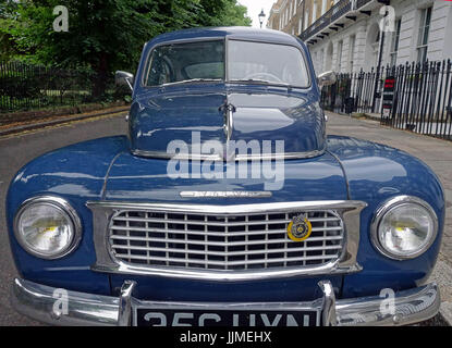 Classic Volvo PV544 car from 1950s - 1960s, London Stock Photo