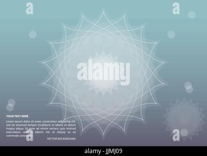 Modern chakra background Stock Vector