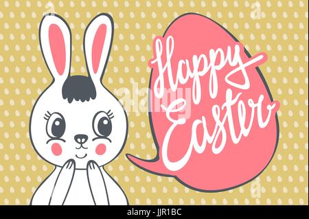 Have Yourself a Very Happy Easter | Easter Bunny Ears Vector art Stock Vector