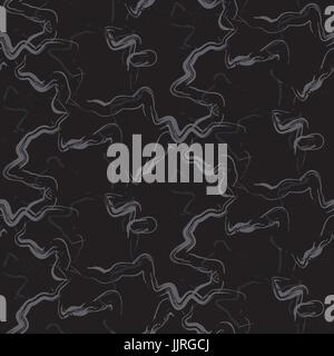 Marble stone black smashes vector seamless texture. Stock Vector
