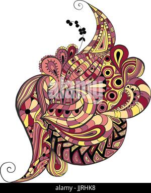 Vector illustration of abstract decorative doodles Stock Vector
