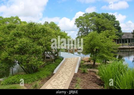The beautiful day in the park and in nature. Stock Photo