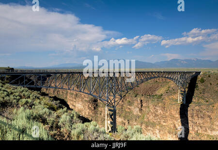 Rio Grande Gorge Bridge Stock Photo