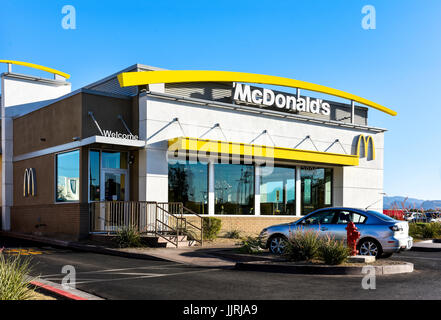 McDonald's Store Front, Las Vegas, Nevada Stock Photo