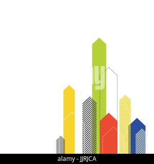 Colorful Arrows to Up. Abstract success concept. For Cover Book, Brochure, Annual Report etc. Stock Vector