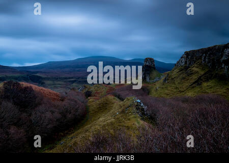 SCOTLAND - CIRCA APRIL 2016: Fairy Glen in Skye an Island in Scotland Stock Photo