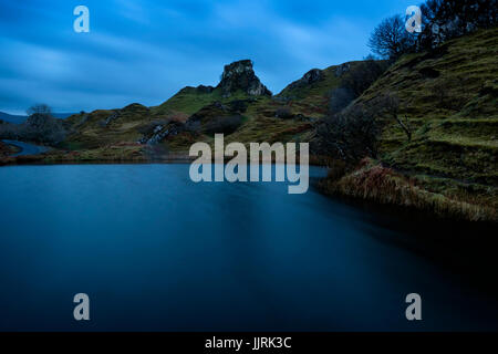 SCOTLAND - CIRCA APRIL 2016: Fairy Glen in Skye an Island in Scotland Stock Photo