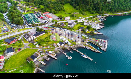 Sundal village. Norway. Stock Photo