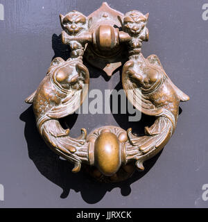 Close up of old door in Sicily, Italy. Stock Photo
