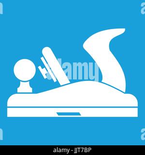 Jack plane icon white Stock Vector