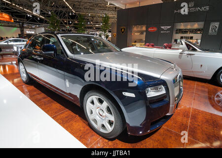 AMSTERDAM - APR 22, 2011: Rolls Royce Ghost car at the AutoRAI motorshow. Stock Photo