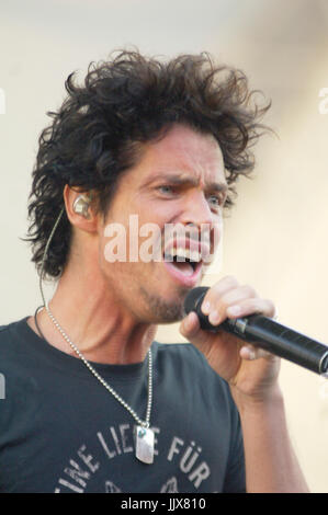 Singer Chris Cornell performs 2007 KROQ LA Invasion Home Depot Center Carson,California. Stock Photo