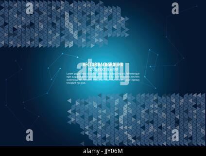 Modern abstract background with triangles shape Stock Vector