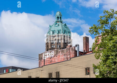 The Sun Tower cupola, Vancouver, British Columbia, Canada. Stock Photo